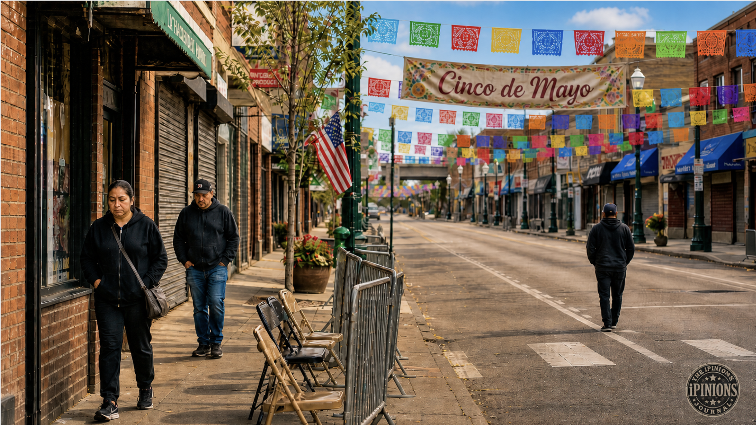 Cinco de Mayo deserted parade route