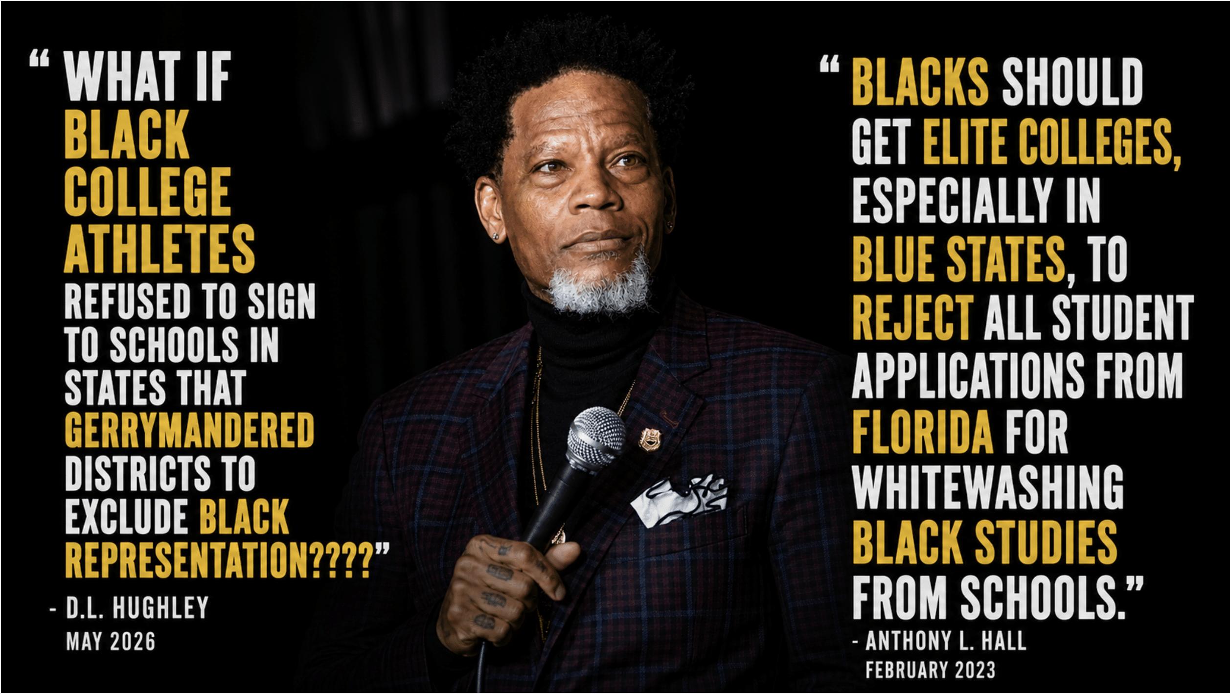 D. L. Hughley on athletes boycotting red states