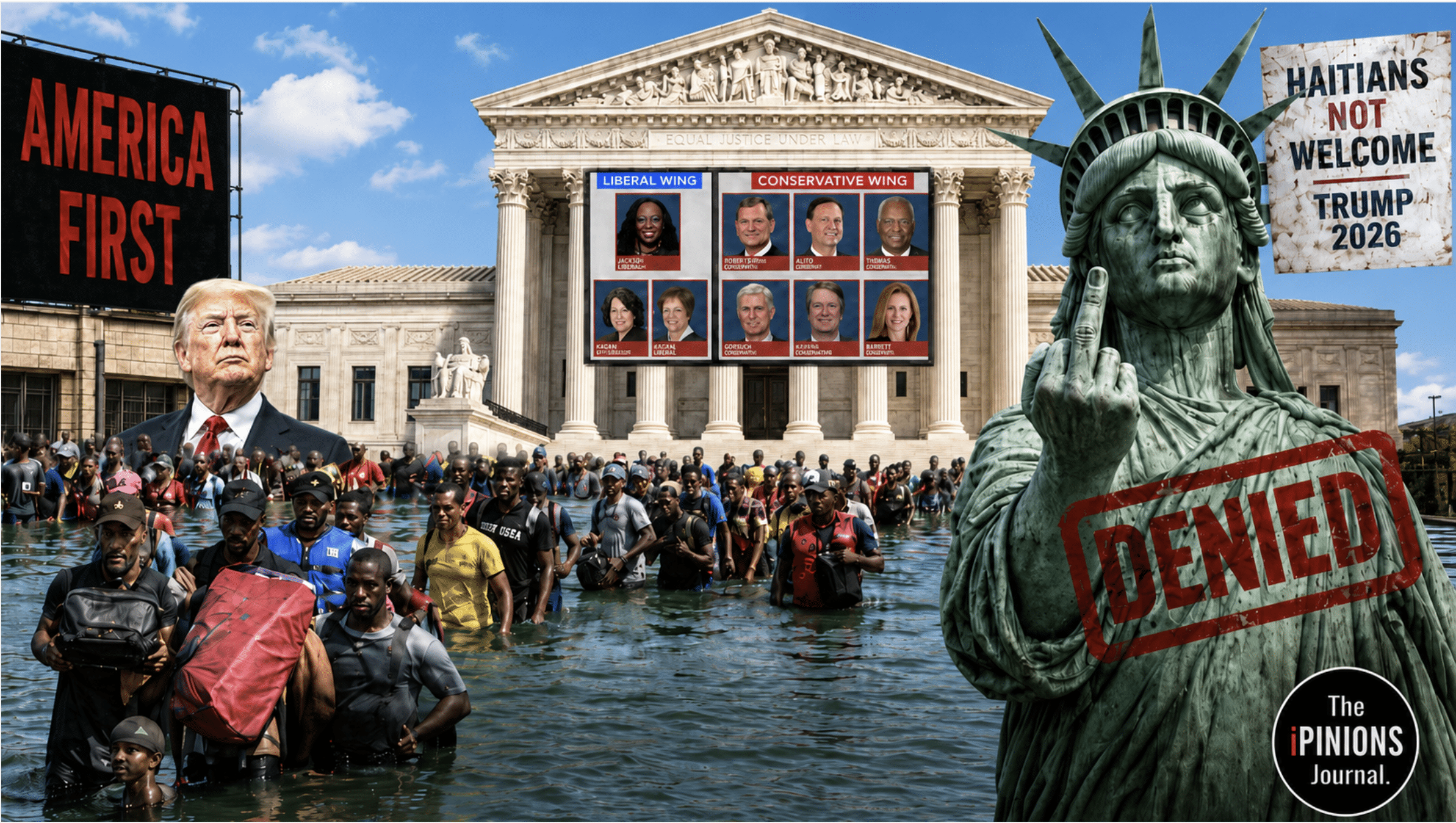 image of Supreme Court after decision to end temporary protected status for Haitians and Syrians